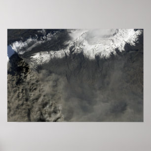 Poster Vue satellite d'un panache de cendre 2