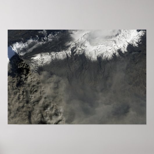 Poster Vue satellite d'un panache de cendre 2 (Devant)