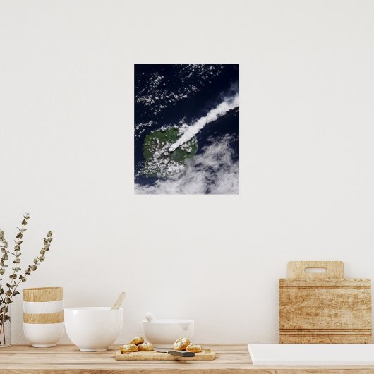 Poster Vue satellite d'un panache épais et riche en vapeu (Cuisine)