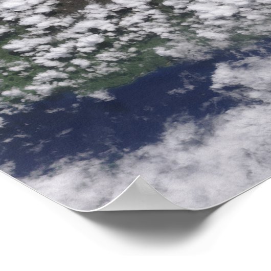 Poster Vue satellite d'un panache épais et riche en vapeu (Coin)