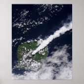 Poster Vue satellite d'un panache épais et riche en vapeu (Devant)