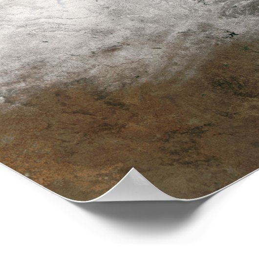 Poster Vue satellite d'une tempête hivernale sévère (Coin)