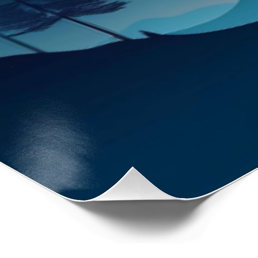 Poster Vue Serene Mountain Sunset (Coin)