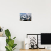 Poster Vue spectaculaire sur le Mont Blanc (Bureau à domicile)