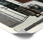 Poster Vue sud de Margaret Street (Coin)