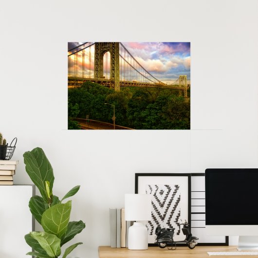 Poster Vue sud - ouest de Manhattan (Bureau à domicile)