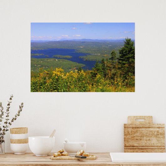Poster Vue Sunapee du lac Mount Sunapee (Cuisine)