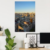 Poster Vue Supérieure Sur Le Quartier De Balvanera (Bureau à domicile)