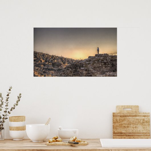 Poster Vue sur Amman (Cuisine)