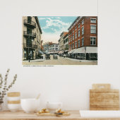 Poster Vue sur Broadway et Corner Strand Street (Cuisine)