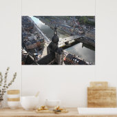 Poster Vue sur Dinant et la Meuse, Belgique (Cuisine)