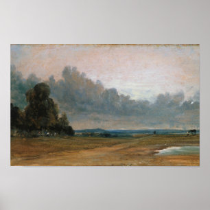 Poster Vue sur Hampstead Heath - John Constable