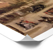 Poster Vue sur la Calle de Alcala, Madrid (huile sur toil (Coin)