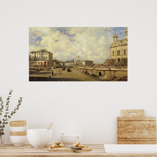 Poster Vue sur la cathédrale Christ Sauveur (Cuisine)