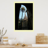 Poster Vue sur la cathédrale de Gaudi (Cuisine)