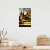 Poster Vue sur la cathédrale de Lichfield (Cuisine)