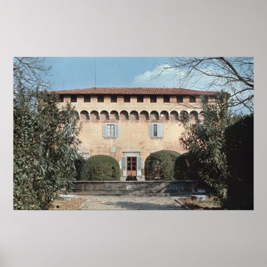 Poster Vue sur la façade, conçue pour Cosimo (Devant)
