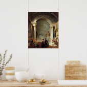 Poster Vue sur la Grande Galerie du Louvre, 1841 (Cuisine)