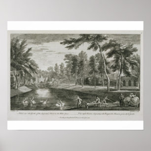 Poster Vue sur la Grotte de la rivière Serpentine dans le
