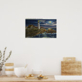 Poster Vue sur la lune du phare Portland Head (Cuisine)