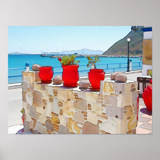 Poster Vue sur la mer (Devant)