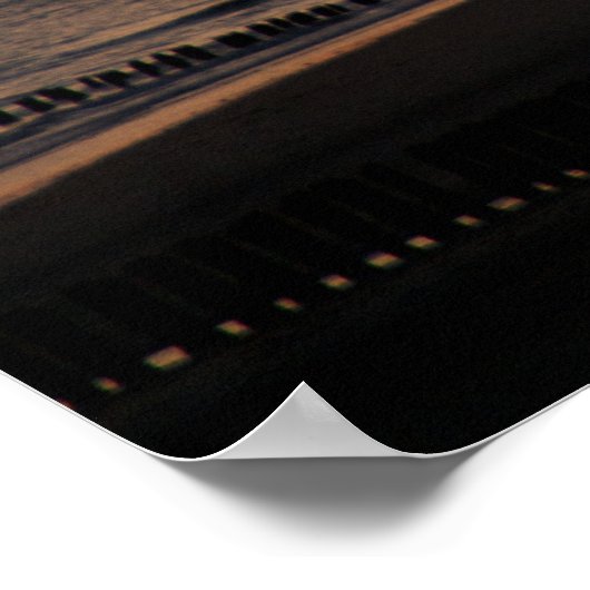 Poster Vue sur la mer - coucher de soleil (Coin)