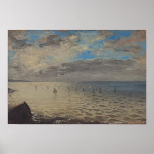 Poster Vue sur la mer depuis les hauteurs de Dieppe (Devant)