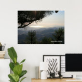 Poster Vue sur la montagne de la baie de San Francisco (Bureau à domicile)