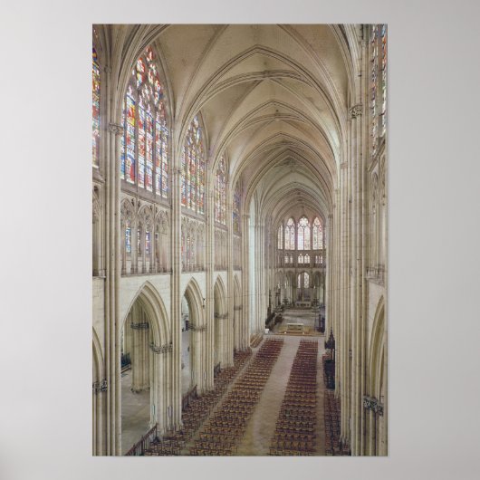 Poster Vue sur la nef et le choeur (Devant)