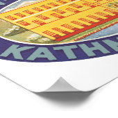 Poster Vue sur la neige Hotel Kathmandu Nepal (Coin)