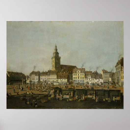 Poster Vue sur la Neue Markt avec St. Mary's (Devant)