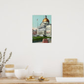 Poster Vue sur la pelouse avant de la Maison d'Etat (Cuisine)