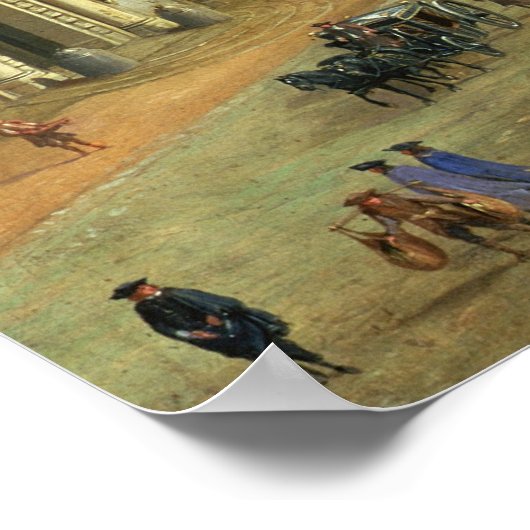 Poster Vue sur la Piazza Navona, Rome (Coin)