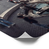 Poster Vue sur la Place d'Espagne ou Scalinata (Coin)