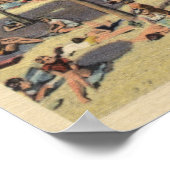 Poster Vue sur la plage d'Avalon avec bains de soleil (Coin)