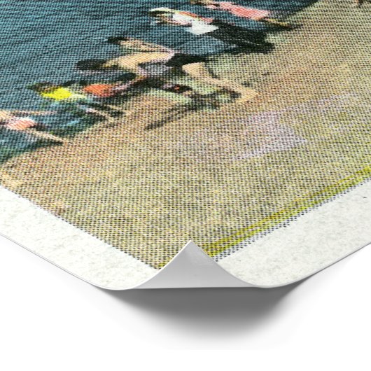 Poster Vue sur la plage de Salem Willows (Coin)