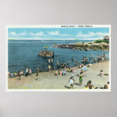 Poster Vue sur la plage de Salem Willows (Devant)