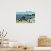 Poster Vue sur la plage de Salem Willows (Cuisine)
