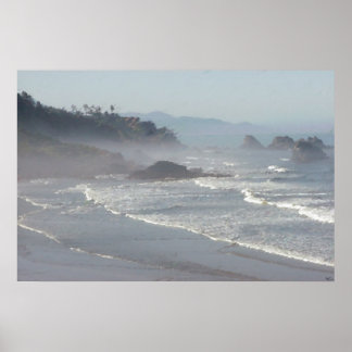Poster Vue sur la plage Ecola