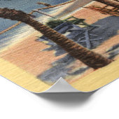 Poster Vue sur la plage en face de l'hôtel St. Catherine (Coin)