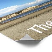 Poster Vue sur la plage sur la Père Noël Cruz Boardwalk (Coin)