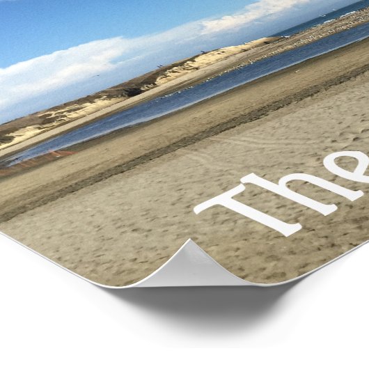 Poster Vue sur la plage sur la Père Noël Cruz Boardwalk (Coin)