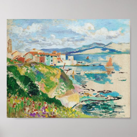 Poster Vue Sur La Ponche, Saint-Tropez | Henri Manguin (Devant)