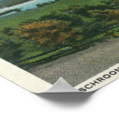 Poster Vue sur la rivière Ausable et le lac Schroon (Coin)