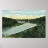 Poster Vue sur la rivière Genesee (Devant)