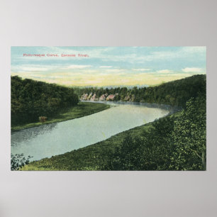 Poster Vue sur la rivière Genesee