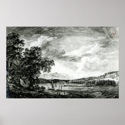 Poster Vue sur la rivière Hudson de Pakepsey (Devant)