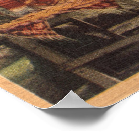 Poster Vue sur la rue Olvera. (El Paso de Los Angeles) (Coin)