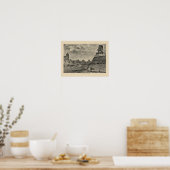Poster Vue sur la terre des rochers permanents (Cuisine)