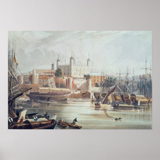 Poster Vue sur la Tour de Londres (Devant)